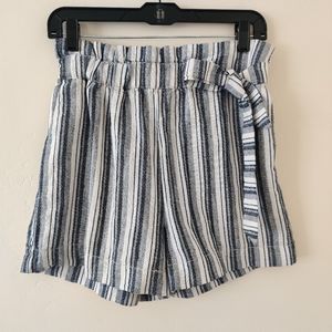 Kiss & Cry High Waisted Linen Cotton Shorts